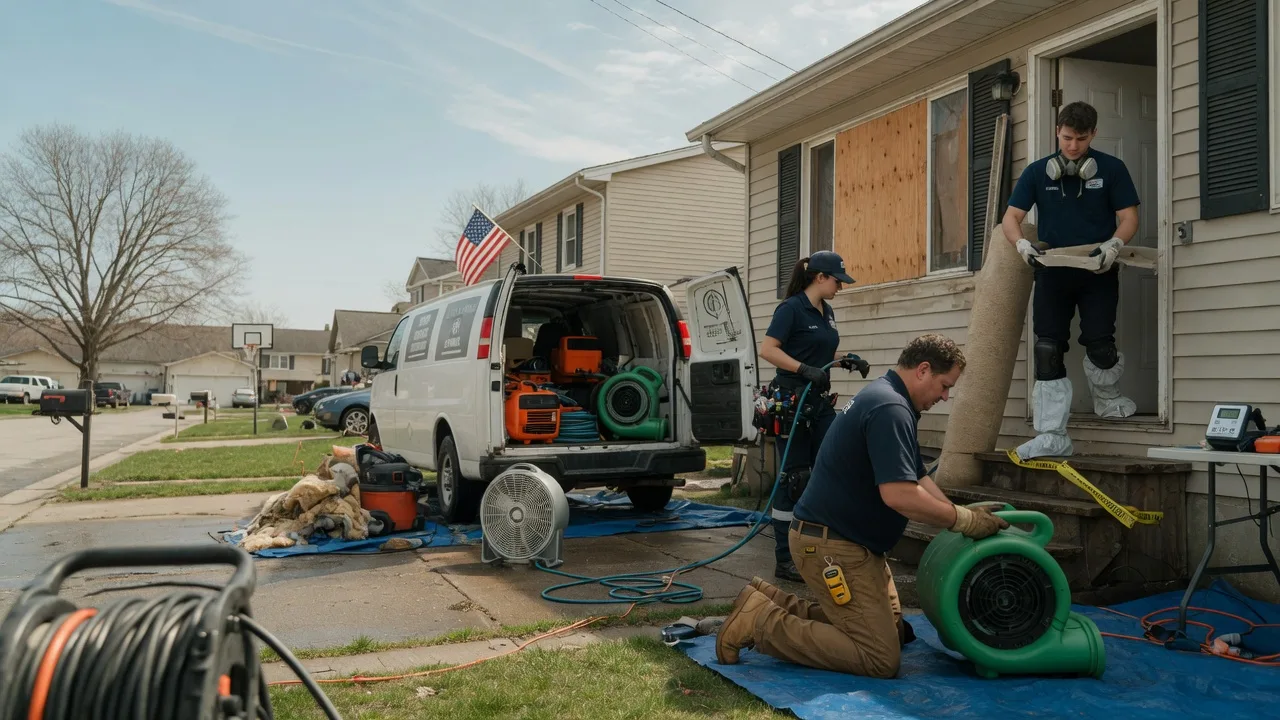 Water Damage Restoration in New Geneva, PA near me